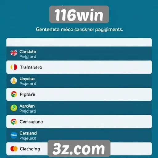 Métodos de pagamento oferecidos pelo 116win